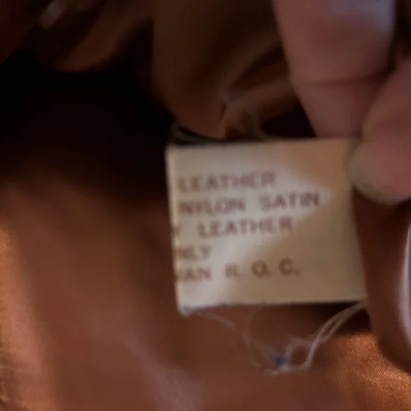 Vintage 70’s 100% Real Leather Tobacco Brown Short Leather Jacket Sm/Med measure - Picture 8 of 8